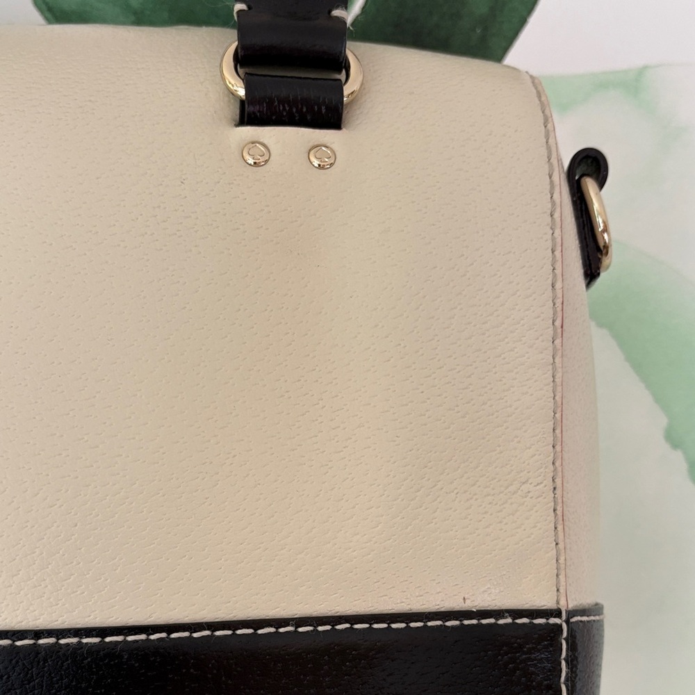 Kate Spade New York Two-Tone Satchel Bag – Black & Cream - Picture 10 of 15